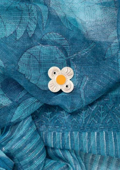 Brosch "Flower" i silver